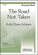 The Road Not Taken Three-Part Mixed choral sheet music cover